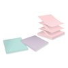 Post It Notes Super Sticky 100% Recycled Paper Super Sticky Notes, 3 x 3, Wanderlust Pastels, 70 Sheets/Pad, 6PK 70007079950